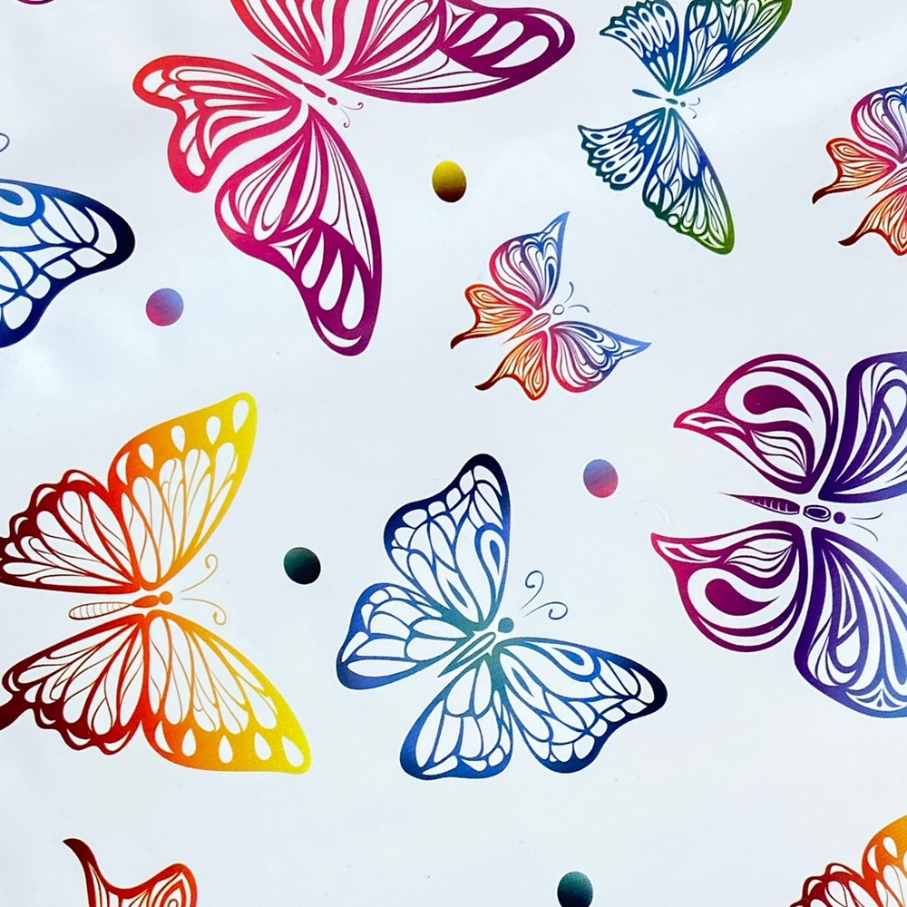 50 10X13 Rainbow Butterfly Poly Mailers PRICE FIRM - Picture 2 of 4